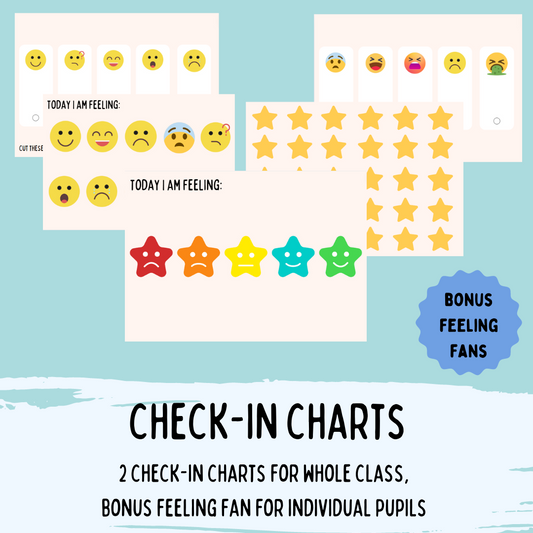 Check - In Charts (School Edition) BONUS Feelings Fan